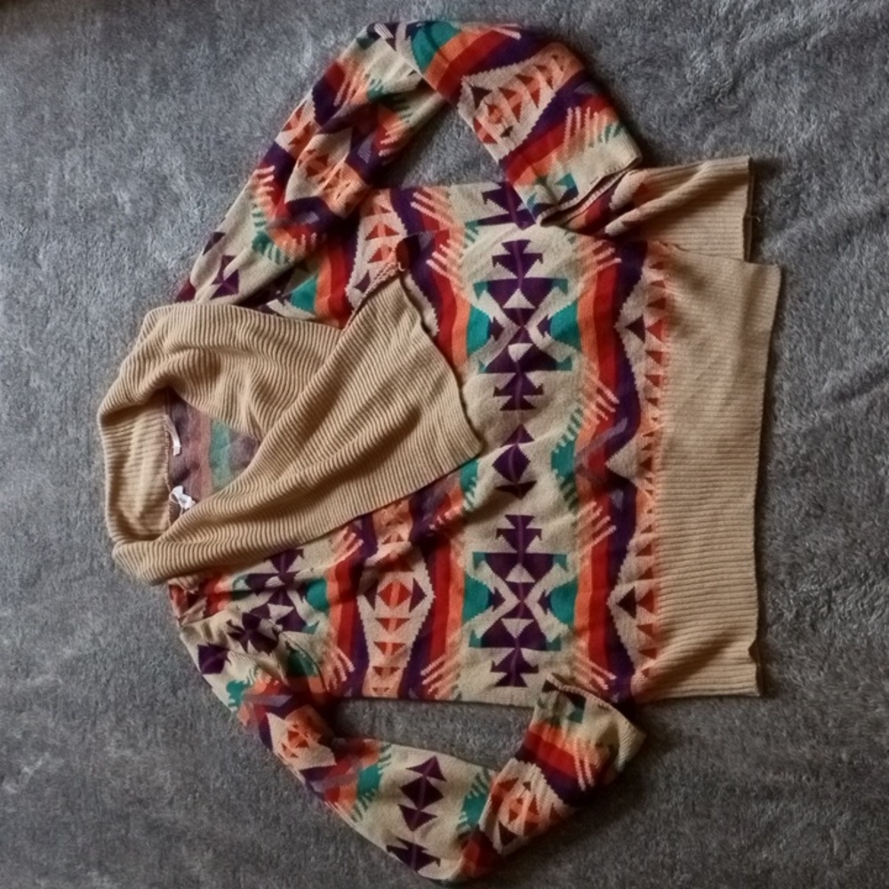 Blu Pepper Southwest cardigan sweater